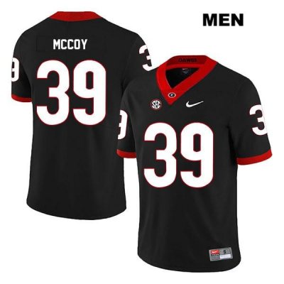 Men's Georgia Bulldogs NCAA #39 KJ McCoy Nike Stitched Black Legend Authentic College Football Jersey ICT1654MN